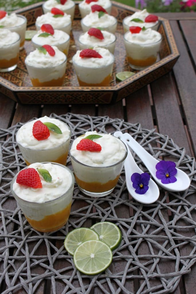 Sommer-Dessert: Limetten-Pfirsich-Creme | Futterattacke.de