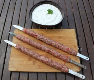 Adana Kebab auf dem Spieß