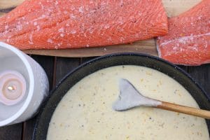 Orangensauce für den Lachs vorbereiten