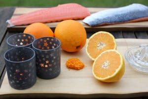 Orangensauce für den Lachs vorbereiten