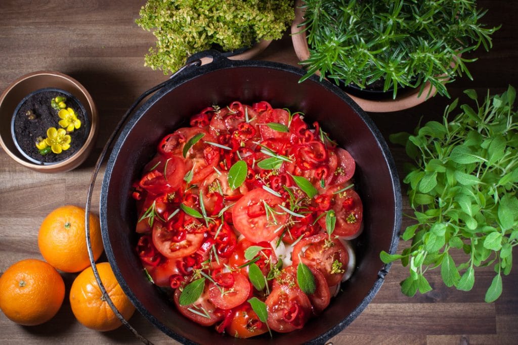 Entenbrust mit Ratatouille aus dem Dutch Oven Futterattacke.de