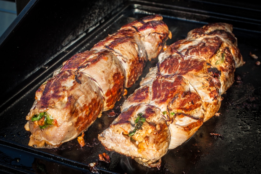 Italienisch gefülltes Schweinefilet vom Grill | Futterattacke.de