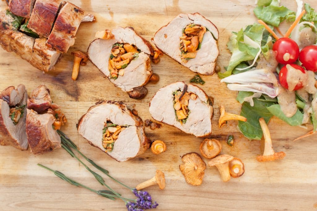 Gefülltes Schweinefilet Italienisch