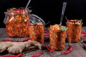 schnelles Kimchi im Glas