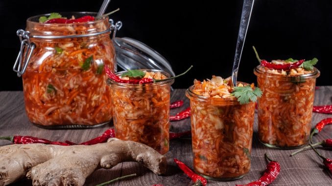 schnelles Kimchi im Glas