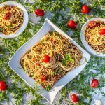 mediterraner Spaghettisalat