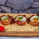 Frühstücksmuffins - Toast-Käse-Bacon-Ei