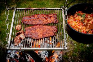 BBQ Schweinefilet mit Cajun Reis von der Feuerbrücke