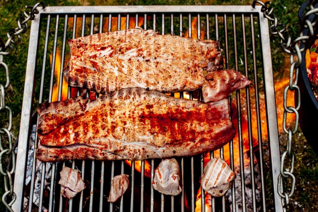 BBQ Schweinefilet mit Cajun Reis von der Feuerbrücke