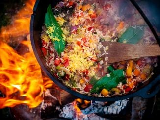 BBQ Schweinefilet mit Cajun Reis von der Feuerbrücke