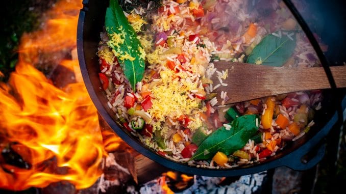 BBQ Schweinefilet mit Cajun Reis von der Feuerbrücke