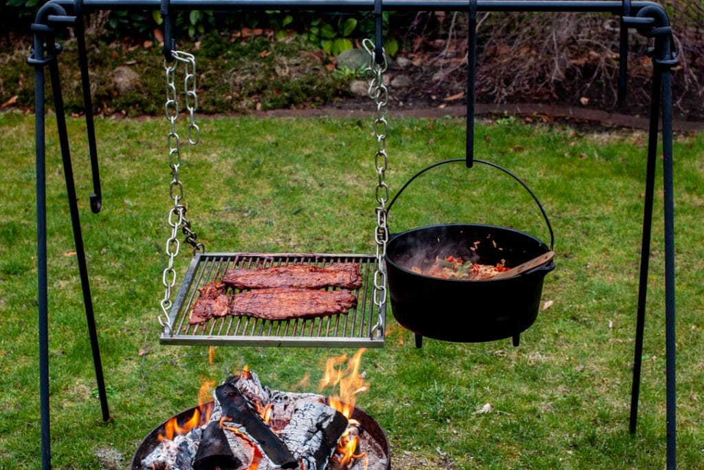 BBQ Schweinefilet mit Cajun Reis von der Feuerbrücke