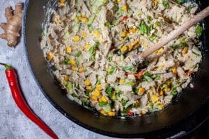 Pulled Jackfruit im Dutch Oven