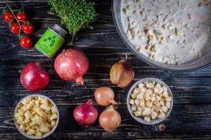 Hähnchen in Weissweinsauce aus dem Dutch Oven Zutaten