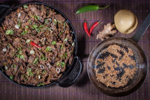 Bulgogi mit Sesam