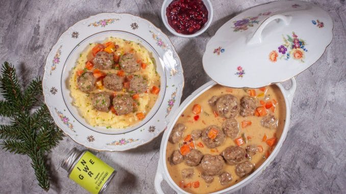 Köttbullar mit Kartoffelstampf