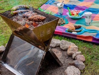 Grillen mit dem CampFeuer Edelstahl Faltgrill Arizona