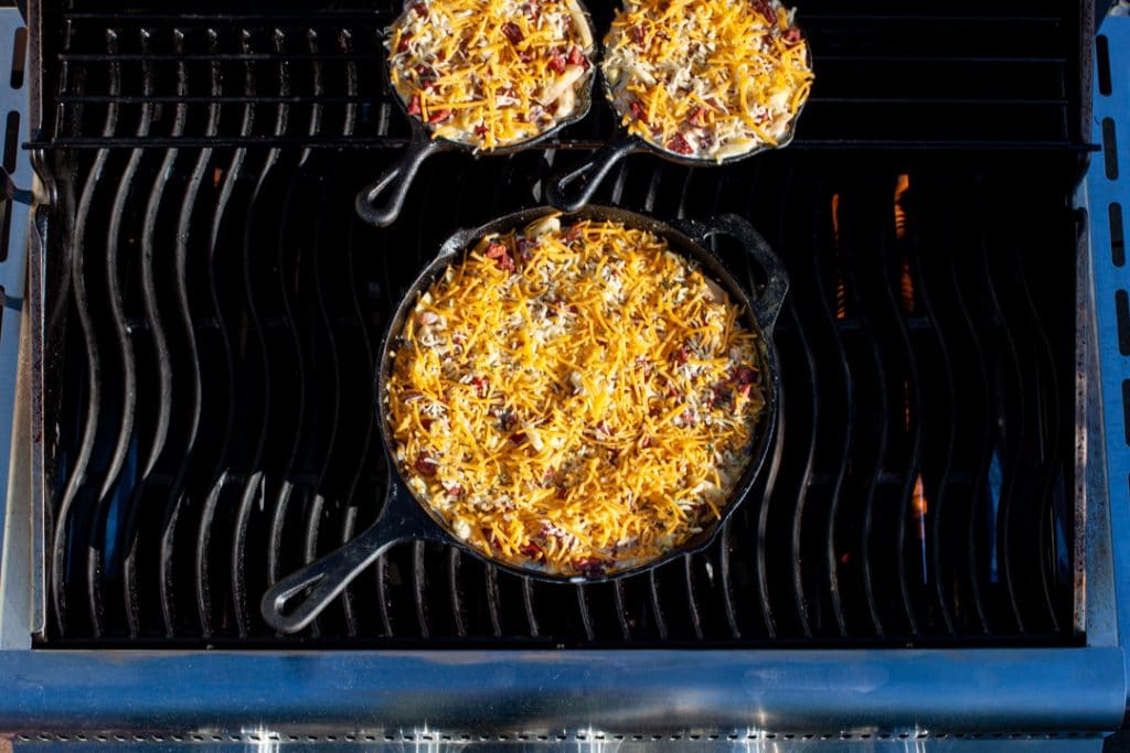 Kartoffelgratin auf dem Grill