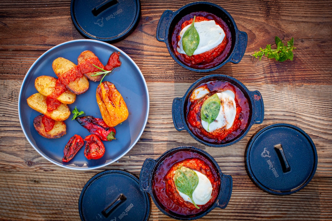 Italienische Bacon Bomb aus dem MiniDutch Oven Futterattacke.de