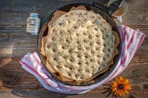 Fladenbrot vor dem Backen