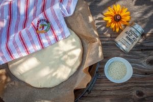 Teig für das Fladenbrot gehen_lassen