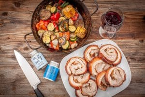 Porchetta mit Pfannengemüse