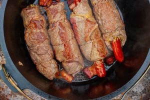 Rinderrouladen im Dutch Oven braten