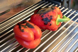 Paprika vom Oberhitzegrill