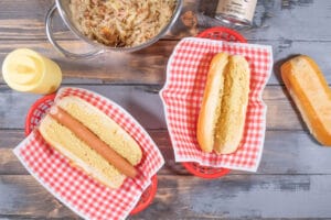 Hotdogs vorbereiten