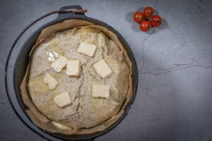 Pizzabrot mit Kräuterbutter