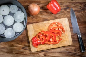 Paprika für Schichtfleisch