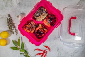 Gegrillte Paprika in der Vorratsdose