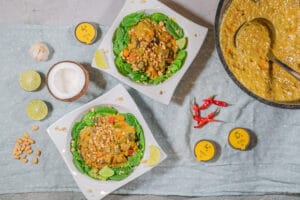 Vegetarisches Linsencurry mit Kokos aus dem Dutch Oven