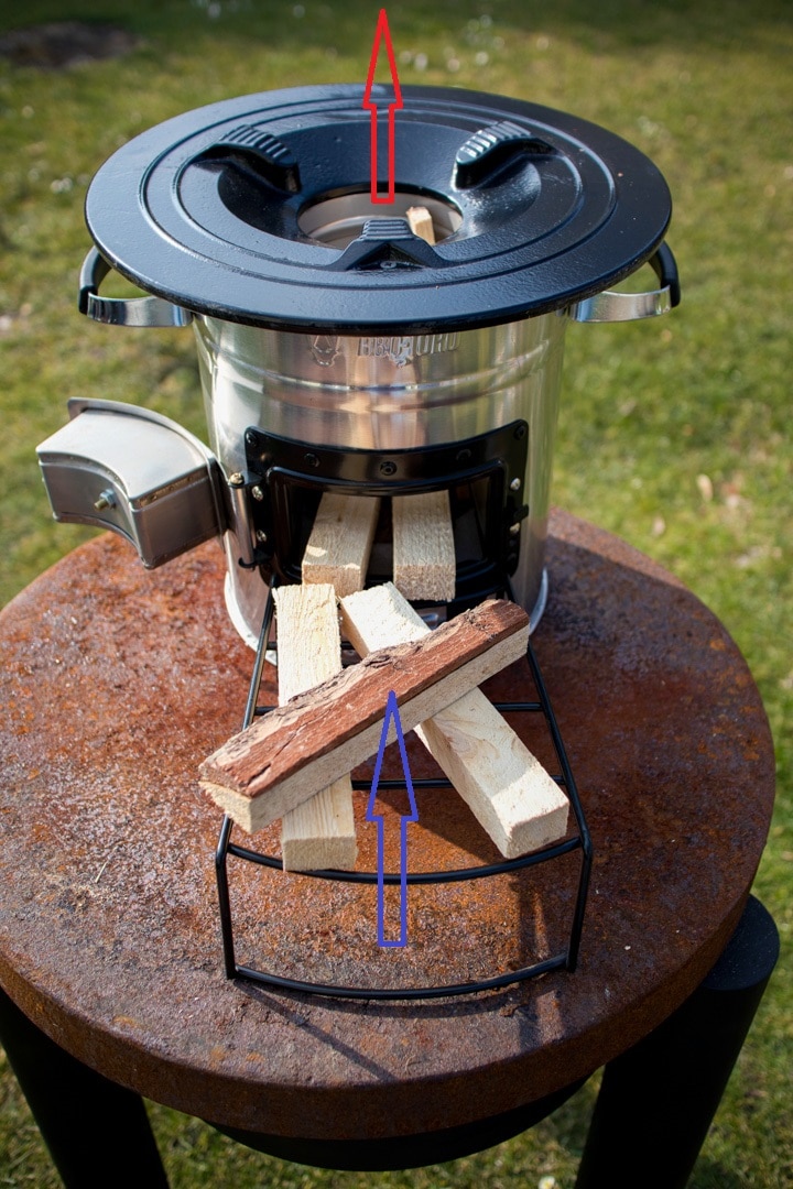 bbq-toro rocket stove#2 