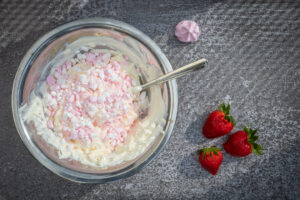 Mascarpone-Creme für den süßen Flammkuchen