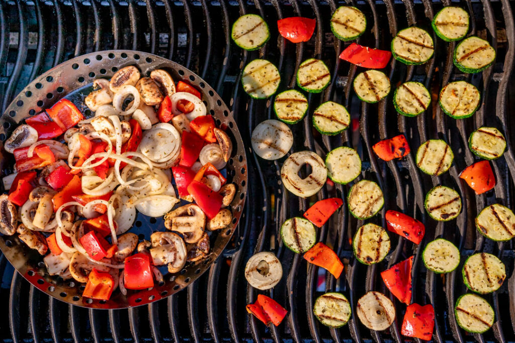 mariniertes Grillgemüse auf dem Gasgrill