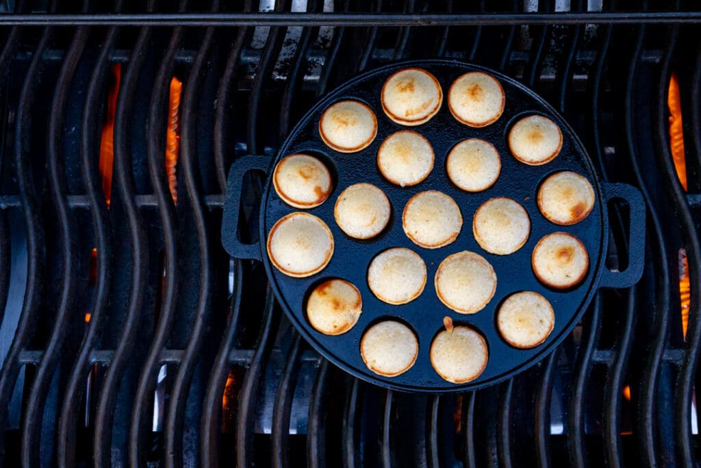 Poffertjes auf dem Grill