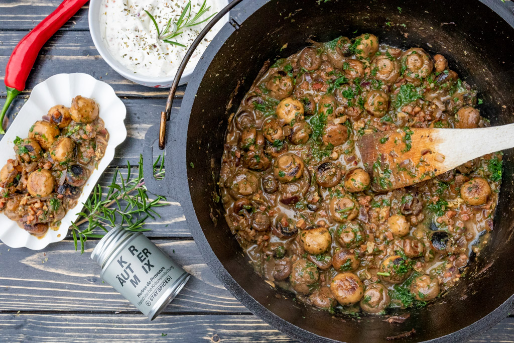 Sahnige Champignonpfanne - Rezepte Suchen
