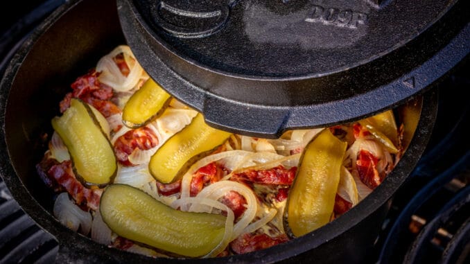 Schichtfleisch au dem Dutch Oven