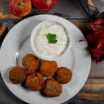 frittierte Champignons mit Knoblauch Dip