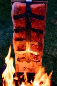 Flammlachs auf der Feuerschale