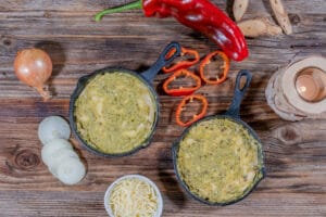 Pfannenbrot mit Pesto