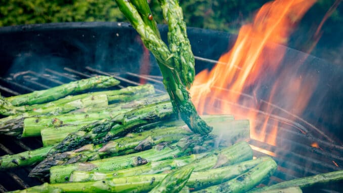 gegrillter Spargel